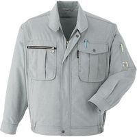 Asahicho (旭蝶繊維) E075 長袖ブルゾン（ノーフォーク） グレー L 1枚（直送品）