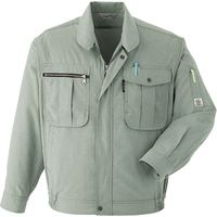 Asahicho (旭蝶繊維) E075 長袖ブルゾン（ノーフォーク） オリーブ M 1枚（直送品）