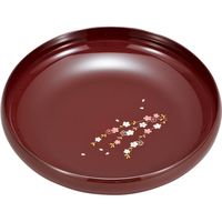 宮本産業 菓子鉢 溜 花さくら 漆器 器 食器 日本製 295963 1個（取寄品）