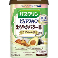 バスクリン ピュアスキン スキンケア なめらか肌 600g お湯の色 ミルキーグリーン（にごり湯/乳緑色系）