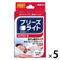 ブリーズライトエクストラ レギュラー 24枚 5個セット 佐藤製薬