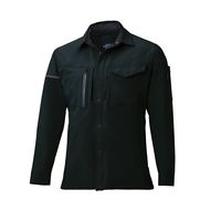 クロダルマ 長袖シャツ ブラック S 25674-49-S 1枚（直送品）
