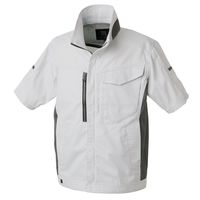 タカヤ商事 半袖ジャケット シルバー 5L TW-S140-3-5L 1枚（直送品）