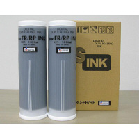 軽印刷機用インク（リソー用　インク）　FR、RPインク　黒（汎用品）　1箱（2本入）　（直送品）