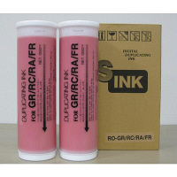 軽印刷機用インク（リソー用　インク）　RISOカラー　ブライトレッド（汎用品）　1箱（2本入）　（直送品）