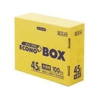 日本サニパック サニパック Eー44エコノプラスBOX45L半透明 (100枚入) E-44-HCL 1セット(200枚:100枚×2箱)（直送品）