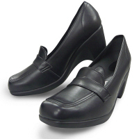 リゲッタ ハイヒールローファー 7cmヒール GR800BKL 1足　ナースシューズ（直送品）