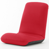 セルタン　座椅子　和楽チェア　Lサイズ　幅430×奥行580～1000×高さ130～570mm　メッシュレッド　（直送品）