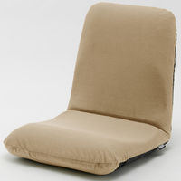 セルタン　座椅子　和楽チェア　Mサイズ　幅430×奥行510～850×高さ110～470mm　テクノベージュ　（直送品）