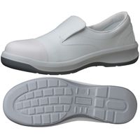 JIS規格 静電安全靴 クリーンルーム用 スニーカータイプ GCR1200 フルCAP 静電 小 22.0cm ホワイト 1204153303 1足（直送品）