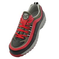 JSAA認定 作業靴 プロスニーカー ダイナスティエア DAプラス38 27.0cm レッド/グレー R9209013713 1足（直送品）