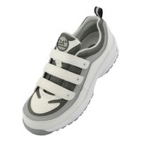 JSAA認定 作業靴 プロスニーカー ダイナスティ DAプラス18M 24.0cm ホワイト/グレー R9209013807 1足（直送品）