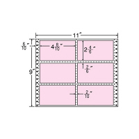 東洋印刷 ナナフォーム タックフォームラベルカラータイプ ピンク 6面 1箱 M11BPP（直送品）