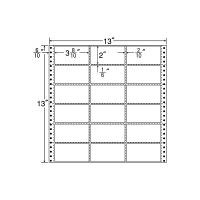 東洋印刷 ナナフォーム タックフォームラベル 白 18面 1箱 M13A（直送品）