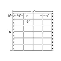 東洋印刷 ナナフォーム タックフォームラベル 白 24面 1箱 MH14H（直送品）