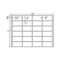 東洋印刷 ナナフォーム タックフォームラベル 白 24面 1箱 MH15B（直送品）