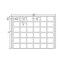 東洋印刷 ナナフォーム タックフォームラベル 白 36面 1箱 MH15I（直送品）