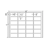 東洋印刷 ナナフォーム タックフォームラベル 白 24面 1箱 MH15X（直送品）