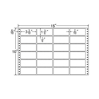 東洋印刷 ナナフォーム タックフォームラベル 白 24面 1箱 MH15Y（直送品）