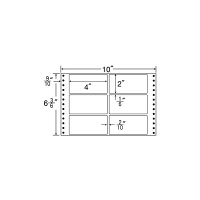 東洋印刷 ナナフォーム タックフォームラベル 白 6面 1箱 MT10X（直送品）