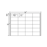東洋印刷 ナナフォーム タックフォームラベル 白 24面 1箱 MT14T（直送品）