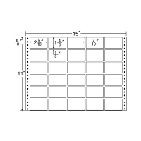 東洋印刷 ナナフォーム タックフォームラベル 白 30面 1箱 MT15B（直送品）