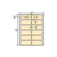 東洋印刷 ナナフォーム タックフォームラベルカラータイプ ベージュ 12面 1箱 MT8CH（直送品）