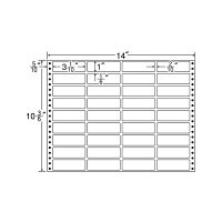 東洋印刷 ナナフォーム タックフォームラベル 白 36面 1箱 MX14J（直送品）