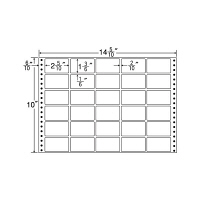 東洋印刷 ナナフォーム タックフォームラベル 白 30面 1箱 MX14V（直送品）