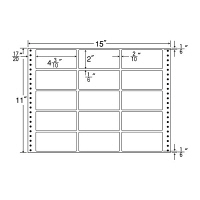 東洋印刷 ナナフォーム タックフォームラベル 白 15面 1箱 MX15R（直送品）