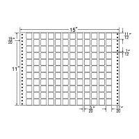 東洋印刷 ナナフォーム タックフォームラベル 白 132面 1箱 MX15S（直送品）