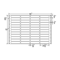 東洋印刷 ナナフォーム タックフォームラベル 白 48面 1箱 MX15X（直送品）
