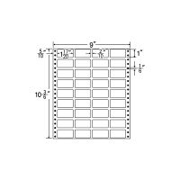 東洋印刷 ナナフォーム タックフォームラベル 白 36面 1箱 MX9L（直送品）