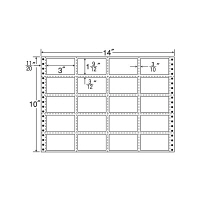 東洋印刷 ナナフォーム タックフォームラベル再剥離タイプ 白 20面 1箱 RT14W（直送品）