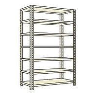 サカエ 開放型棚 100kg/段 W1800×D450×H2400mm 7段 アイボリー LWF3727 1個（直送品）