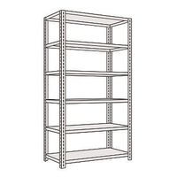 サカエ 開放型棚 100kg/段 W1800×D450×H2400mm 6段 グレー LF3726 1個（直送品）