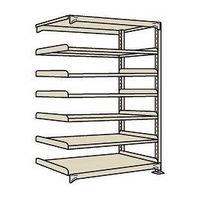 サカエ 軽中量棚NDW型 150kg/段 連結 W1500×D300×H2400mm 7段 ホワイトグレー NDWー3517R 1個（直送品）