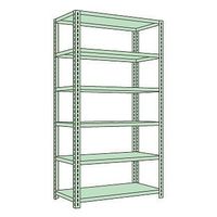 サカエ ボルトレスラック中軽量型 150kg/段 W900×D600×H2100mm 6段 グリーン NBー7336 1個（直送品）
