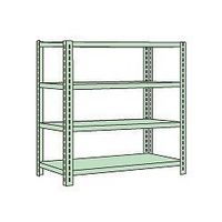 サカエ ボルトレスラック中軽量型 150kg/段 W900×D600×H1200mm 4段 ホワイトグレー NBー4334W 1個（直送品）