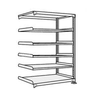 サカエ 中軽量棚NEW型 200kg/段 連結 W1800×D450×H2100mm 6段 アイボリー NEWー2726R 1個（直送品）