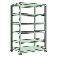 サカエ 中量棚NL型 300kg/段 単体 W900×D600×H2100mm 6段 グリーン NLー2146 1個（直送品）