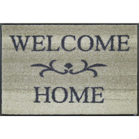 wash+dry薄型で丈夫な洗える玄関マット Welcome Home beige 50×75cm A003A 1枚 クリーンテックス・ジャパン（直送品）