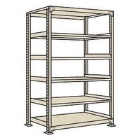 サカエ 中量棚CW型 500kg/段 単体 W900×D450×H2400mm 6段 アイボリー CWー3126 1個（直送品）