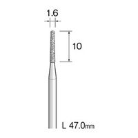 ミニター 電着ダイヤモンドバー #140 φ1.6 AD1234 1本（直送品）