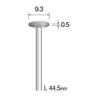 ミニター 電着ダイヤモンドバー #200 φ9.3 AD1511 1本（直送品）