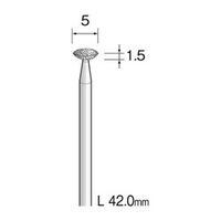 ミニター 電着ダイヤモンドバー #120 φ5 AD1603 1本（直送品）