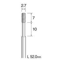 ミニター 電着ダイヤモンドバー #140 φ2.7 AD2218 1本（直送品）