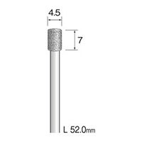 ミニター 電着ダイヤモンドバー #120 φ4.5 AD2223 1本（直送品）