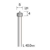 ミニター 電着ダイヤモンドバー #140 φ5 AD2863 1本(1個)（直送品）