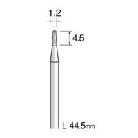 ミニター 超硬カッター スパイラルカット φ1.2 BC1144 1本(1個)（直送品）